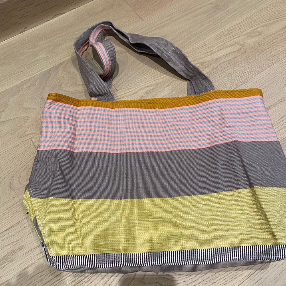 Striped Multicolor Tote Bag